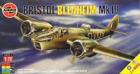1/72 Bristol Blenheim Mk.IV английский бомбардировщик (Airfix 02027) сборная модель