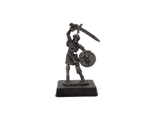 Скелет воин щит, Yal Миниатюра "Властелин Мира", металл, под 28-30 мм