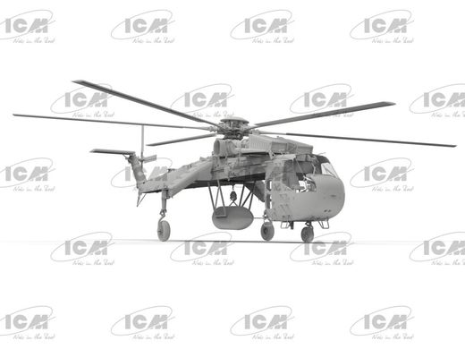 1/35 Гелікоптер Sikorsky CH-54A Tarhe з бомбою M121 (ICM 53055), збірна модель