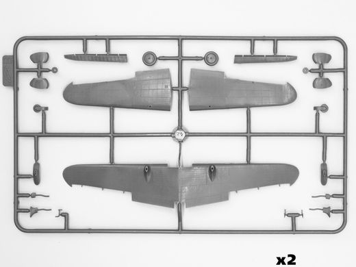 1/72 Набір моделей "В небі Китаю": бомбардувальник Ki-21-Ia Sally та два винищувачі Ki-27а (ICM DS7204), збірні моделі