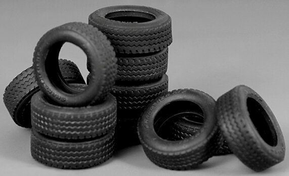 1/35 Набор резиновых шин для автомобилей/диорам (4 штуки) (Meng Model SPS-001)