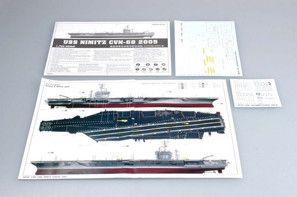 1/700 Авианосец USS Nimitz CVN-68 образца 2005 года (Trumpeter 05739), сборная модель