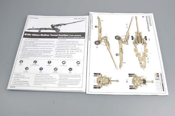 1/35 M198 американская 155-мм буксируемая гаубица (Trumpeter 02319) сборная модель