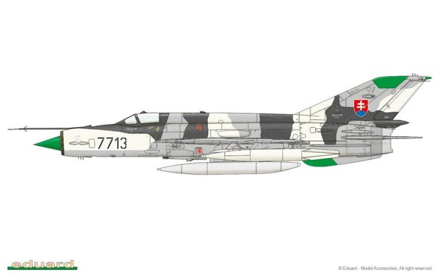 1/48 Самолет МиГ-21МФ, серия Weekend Edition (Eduard 84126) сборная модель