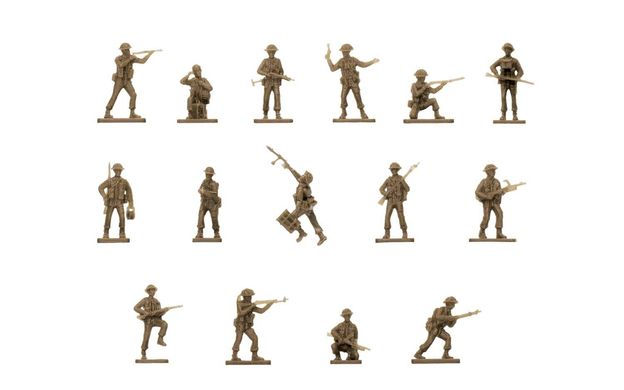 1/76 Британська піхота Другої світової, 48 фігур, серія Vintage Classics (Airfix 00763v), пластик