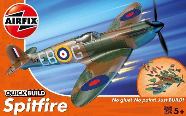 Истребитель Spitfire (Airfix Quick Build J6000) простая сборная модель для детей