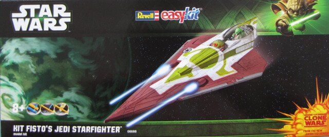 1/39 Star Wars. Kit Fisto's Jedi Starfighter (Clone Wars) Easy Kit (Revell 06688)