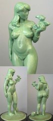 HassleFree Miniatures - Mary, naked female with dragon hatchling 54mm - HF-HF5401