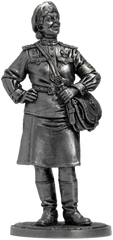 54 мм Девушка-санинструктор, сержант Красной армии, 1943-45 гг. СССР, оловянная миниатюра (EK Castings WWII-17)