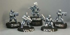 HassleFree Miniatures - Squad pack (one of each of G050, G051, G052, G053, G054 - HF-HFG104