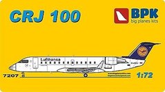 1/72 Bombardier CRJ-100 пассажирский самолет (BPK 7207) сборная модель
