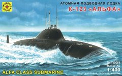 1/400 Атомная подводная лодка К-123 Альфа (Modelist 140054) сборная модель