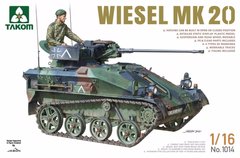1/16 Wiesel Mk.20 німецька легка гусенична машина, в комплекті фігурка (Takom 1014), збірна модель