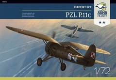 1/72 PZL P.11c польський винищувач -Expert Set- (Arma Hobby 70015) збірна модель
