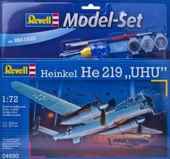 1/72 Heinkel He-219 UHU Ночной истребитель + клей + краска + кисточка (Revell 64690)