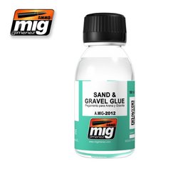 A.MIG-2012 SAND and GRAVEL GLUE (Ammo of Mig Jimenez) Клей для песка, камня, керамики...
