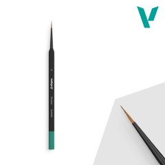 Пензлик круглий 0 з трикутною ручкою, синтетика (Vallejo Round Brush B03000)