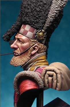 1/10 Sergeant 93rd Highlanders, Балаклавська битва 1854 року, Кримська війна 1853-56 років, бюст, смоляний збірний нефарбований (Latorre Models)
