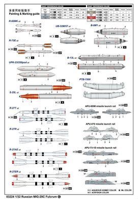 1/32 МиГ-29 "изделие 9.13" с декалью украинских ВВС (Trumpeter 03224) сборная модель
