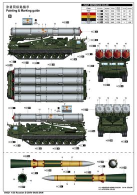 1/35 Пуско-заряжательная установка 9А85 из состава ракетного комплекса С-300В (Trumpeter 09521), сборная модель