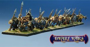 Dwarf Wars - Command &ndash; Dwarf Spear Regiment - West Wind Miniatures WWP-DW-201-C