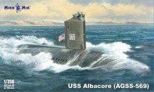 1/350&nbsp;Американський підводний човен AGSS-569 Albacore&nbsp;(MikroMir 350-36), збірна модель