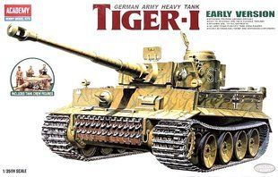 1/35 Танк Pz.Kpfw.VI Tiger з фігурками екіпажу (Academy 13264), збірна модель