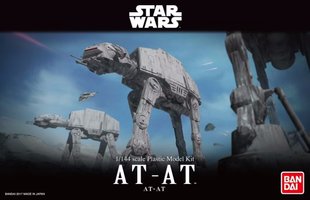 1/144 Star Wars AT-AT, крокуючий танк Імперії із Зоряних Воєн (Bandai 01205), збірна модель, кольоровий пластик