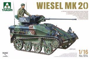 1/16 Wiesel Mk.20 немецкая легкая гусеничная машина, в комплекте фигурка (Takom 1014), сборная модель
