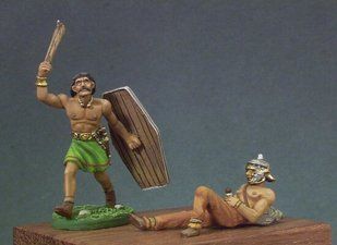 30мм (1/55) Варвари, серія The Roman Army in 30 mm, колекційні олов'яні мініатюри (Andrea Miniatures RA-020), збірні нефарбовані