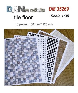 1/35 Матеріали для макетів: кахляна підлога, друкована на папері (DANmodels DM35269)