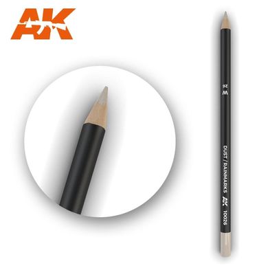 Олівець для везерінгу та ефектів "Пилюка, сліди дощу" (AK Interactive AK10026 Weathering pencils DUST, RAINMARKS)