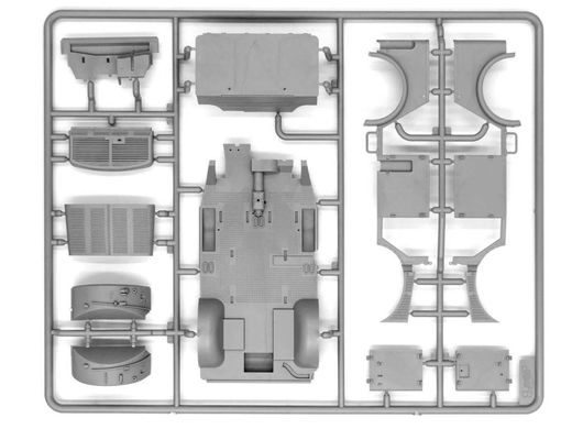 1/35 Німецький автомобіль Kfz.70 з кулеметом MG-34 (ICM 35502), збірна модель