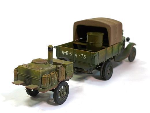 1/35 Грузовки ГАЗ-АА с полевой кухней, готовая модель авторской работы