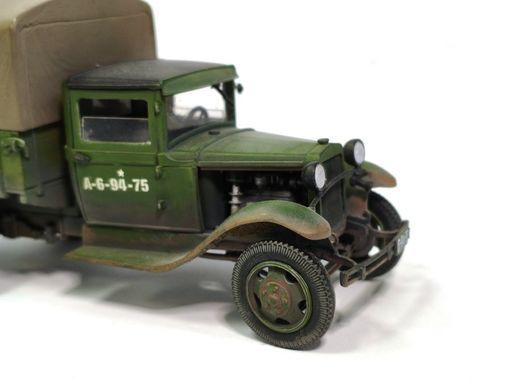 1/35 Грузовки ГАЗ-АА с полевой кухней, готовая модель авторской работы