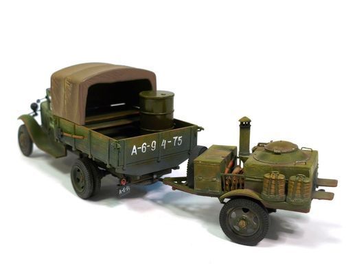 1/35 Грузовки ГАЗ-АА с полевой кухней, готовая модель авторской работы