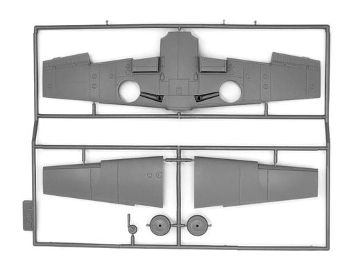 1/48 Messerschmitt Bf-109F-4/B німецький винищувач-бомбардувальник (ICM 48104), збірна модель
