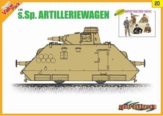 s.Sp.Artilleriewagen с фигурками германских танкистов 1944-45 годов 1:35