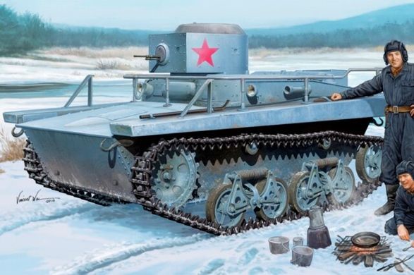 НЕКОМПЛЕКТ 1/35 Т-37ТУ советский легкий командирский танк (HobbyBoss 83820) сборная модель