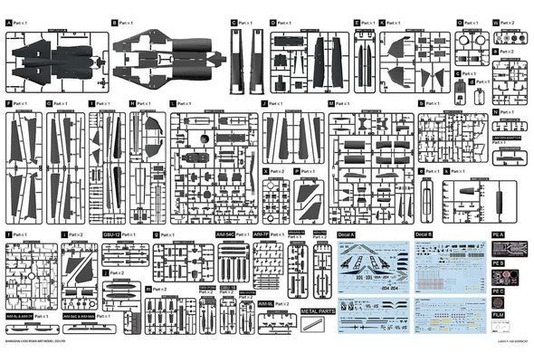 1/48 F-14B "Bombcat" американський палубний літак (Great Wall Hobby L4833), збірна модель