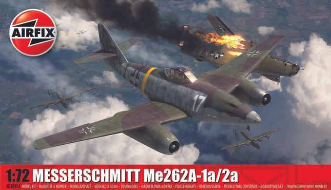 1/72 Messerschmitt Me-262A-1a/2a германский истребитель (Airfix A03090A), сборная модель