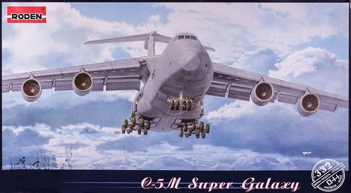 1/144 Lockheed C-5M Super Galaxy військово-транспортний літак (Roden 332) збірна модель