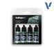 Набір фарб True Metallic Metal "Dusken Green Paint Set", 4 фарби по 18 мл, акрилові (Vallejo 77257)