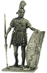 54 мм Римський легіонер, 1 ст. н. е. (EK Castings A-147), колекційна олов'яна мініатюра