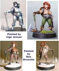 HassleFree Miniatures - Liberty, outsized axewoman - HF-HFH001