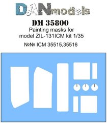 1/35 Покрасочные маски для ЗИЛ-131, для моделей ICM (DANmodels DM 35800)