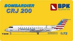 1/72 Bombardier CRJ-200 пассажирский самолет (BPK 7208) сборная модель