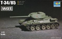 1/72 Танк Т-34/85 + подставка (Trumpeter 07167) серия "World of Tanks"