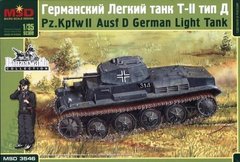 1/35 Pz.Kpfw.II Ausf.D германский легкий танк (MSD 3546) сборная модель