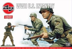 1/32 Американские пехотинцы Второй мировой, 14 фигур, серия Vintage Classics (Airfix A02703V), пластиковые